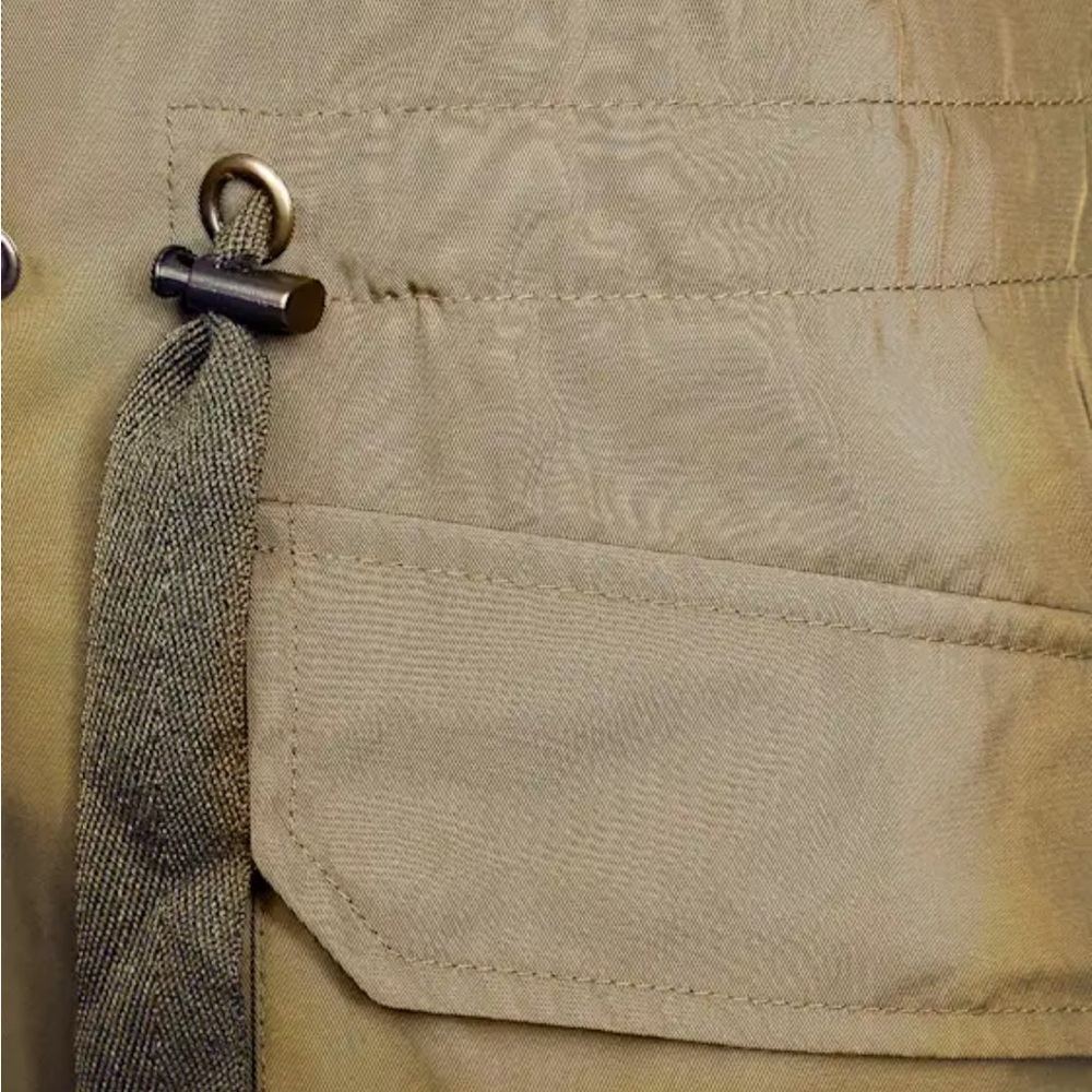 Olive Green Rain Coat - Picture 4 of 7